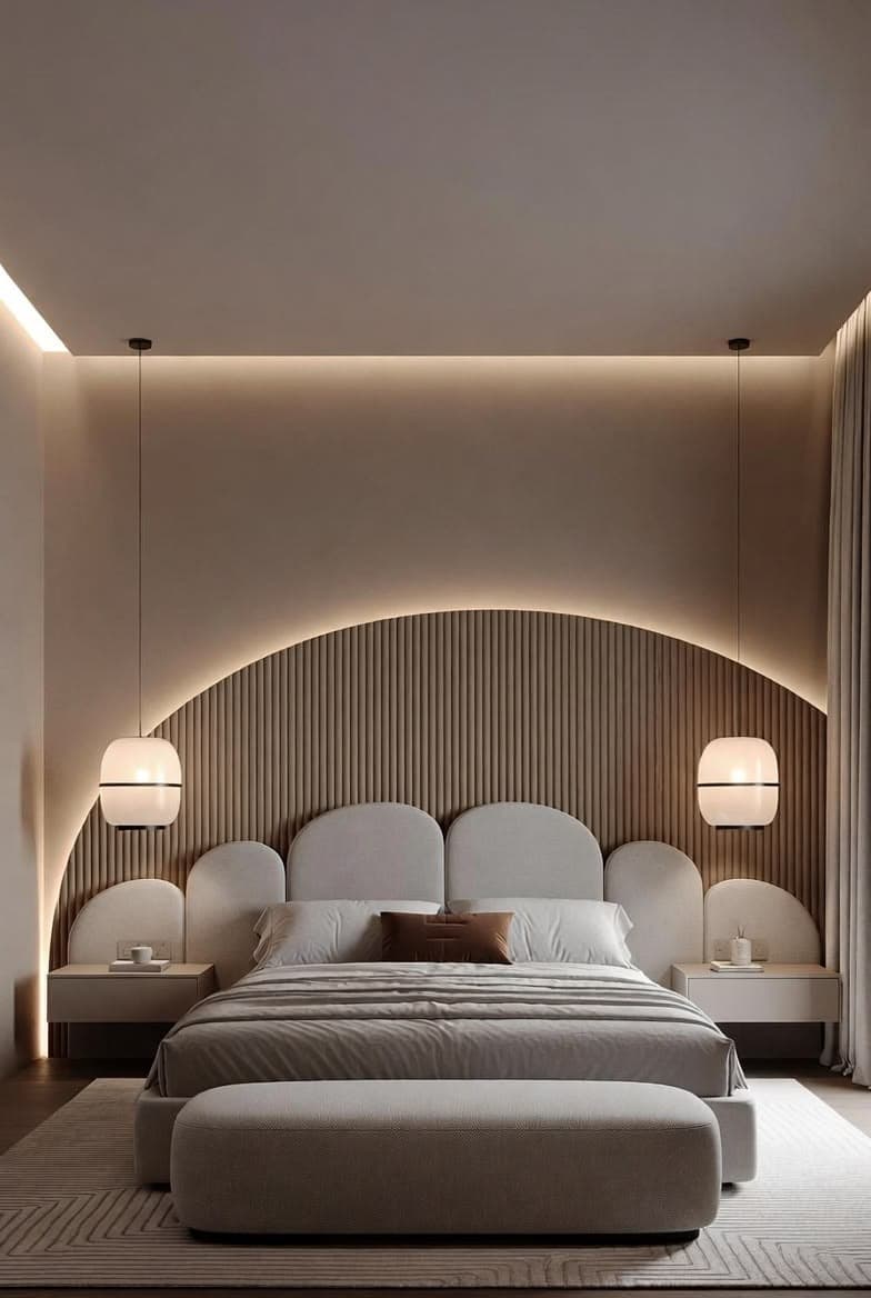 Upholstered King Bed - View 2